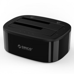 Orico 6228US3-C 2.5 / 3.5 inch Dual Bay USB3.0 1 to 1 Clone Hard Drive Dock