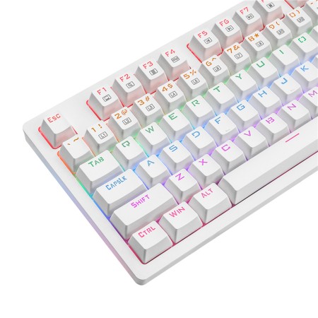 E-YOOSO K-682 Rainbow LED Backlit and RGB Side Light Mechanical Gaming Keyboard (Blue Switch)