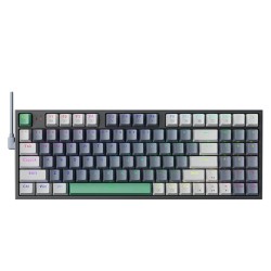 MACHENIKE K500-B94 Wired Type-C Hotswappable PBT Keycap RGB Mechanical Keyboard-Grey Colour Blue Switch