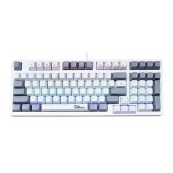 PC POWER K98 RGB HOT-Swappable Wired Gaming Mechanical Keyboard (White)