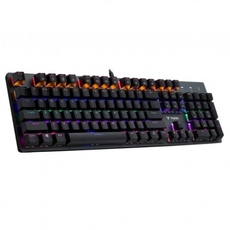 Rapoo V500 SE Mixed Light 104 Keys Metal Wired Mechanical Keyboard