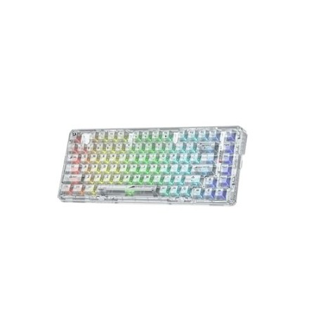 Redragon K649 ELF Pro RGB (Translucent Custom Silver Switch) Bluetooth White Gaming Keyboard