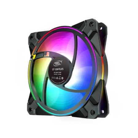 Deepcool CF120 PLUS ARGB Halo Ring Casing Fan (3 Pack)