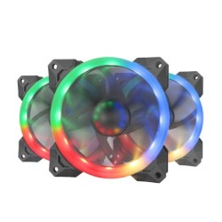 Redragon GC-F009 RGB 3 In 1 Case Cooling Fan With Remote Control
