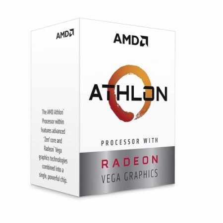 AMD Athlon 200GE 2 Core 4 Thread AM4 Processor With Radeon Vega 3 Graphics