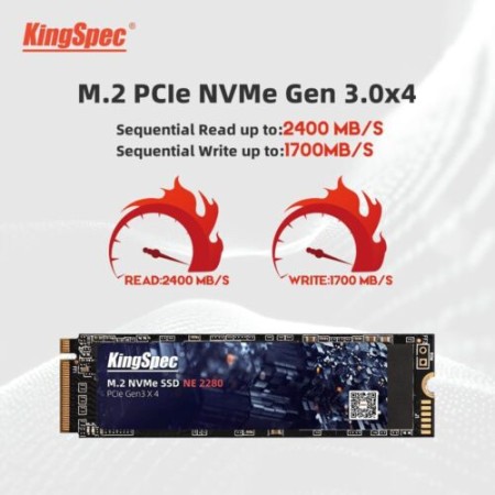 KingSpec NE 512GB NVMe M.2 2280 PCIe SSD