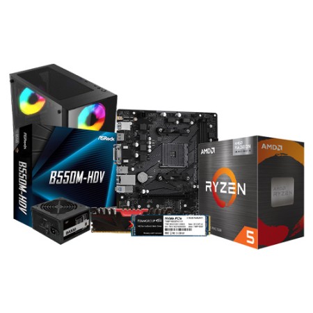 AMD Ryzen 5 5600G & ASRock B550M-HDV Budget Build