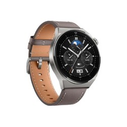 Huawei Watch GT 3 Pro Bluetooth Smartwatch (Grey Leather Strap)
