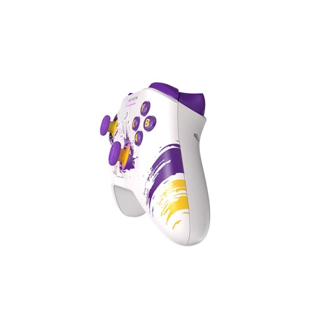 DAREU H105 Tri-Mode Wireless Gamepad 360° Joystick Controller White Purple