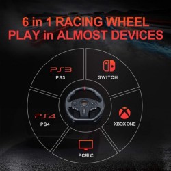 PXN V900 PC Racing Wheel, Universal Usb Car Sim 270/900 Degree Race Steering Wheel with Pedals