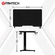 Fantech Tigris GD210 Gaming Desk RGB Illumination Premium And Sleek Large Surface With Cable Management