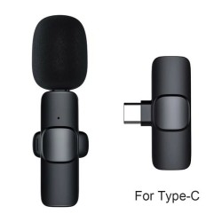 K8 Wireless Microphone For Type-C OTG Supported Smartphone For YouTube, Facebook Live Stream, TikTok Videos
