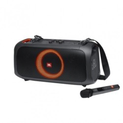 JBL PartyBox On-The-Go Portable Party Speaker and Wireless Mic